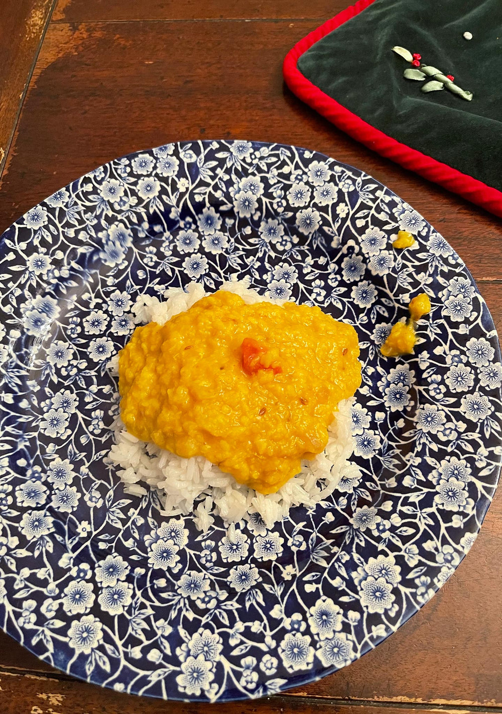 Gabirelle prepared Simply Masala Yellow Tadka Dal over rice