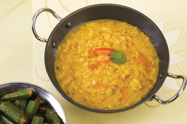 Simply Masala Yellow Tadka Dal Lentil Soup or Side Dish vegan or vegetarian