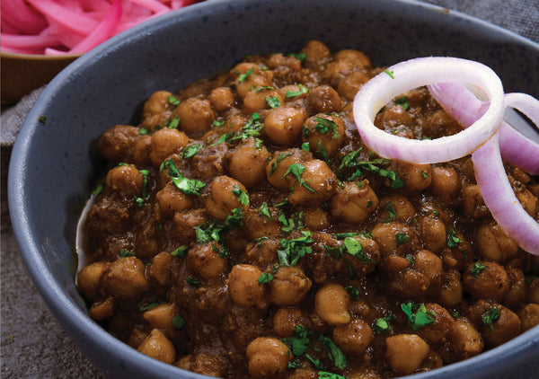 Simply Masala Chana Masala Chickpeas in a tangy gravy (PB) Indian Cooking Kit with Spices and Recipe. Available at simplymasala.com