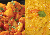 Aloo gobi Yellow tadka dal is the starter Simply Masala kit for Indian cooking beginners