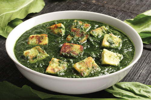 Simply Masala Sag Paneer or Sag Tofu Spinach with Cheese or Tofu